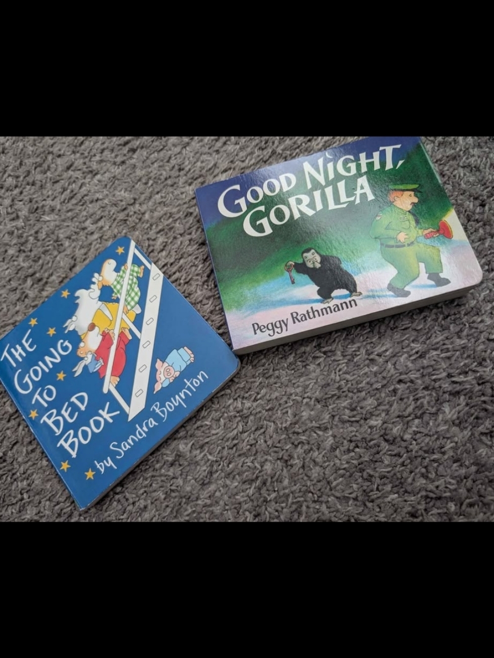 Good Night Gorilla + The Going to Bed Book - Blue & Green Board Books